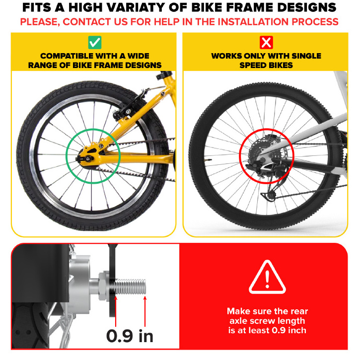 Bicycle accessories child and adult bike training wheels