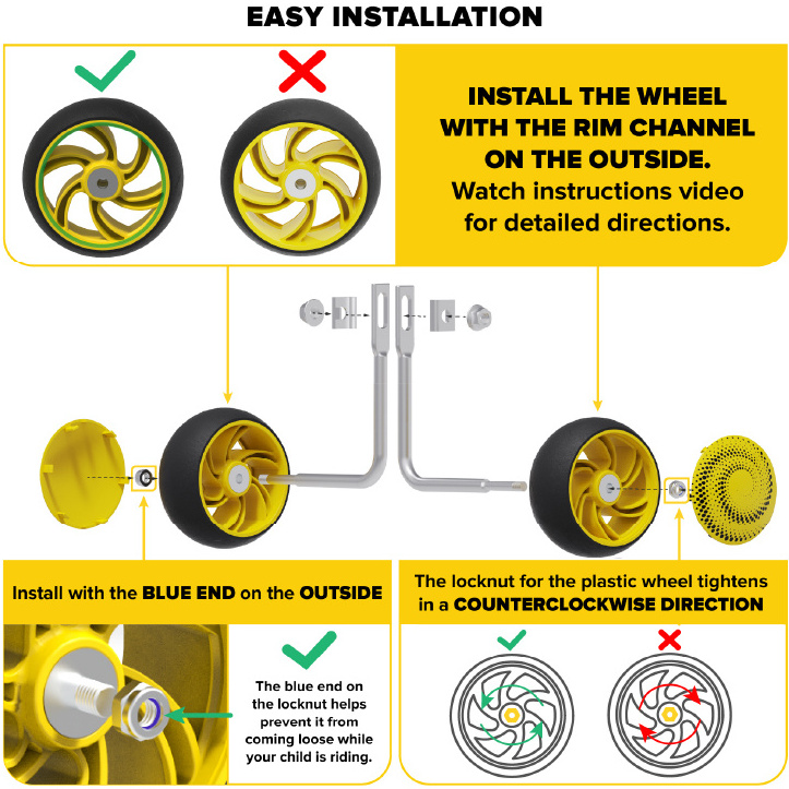 Factory manufacturer 12/14/16/18/20/Children's bicycles  training wheels