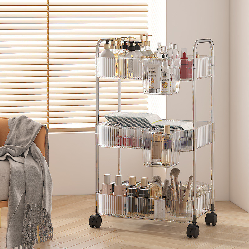 Factory Wholesale Clear Multi-Purpose Storage Organizer Container with Baskets for Kitchen Under Sink Closet Organization