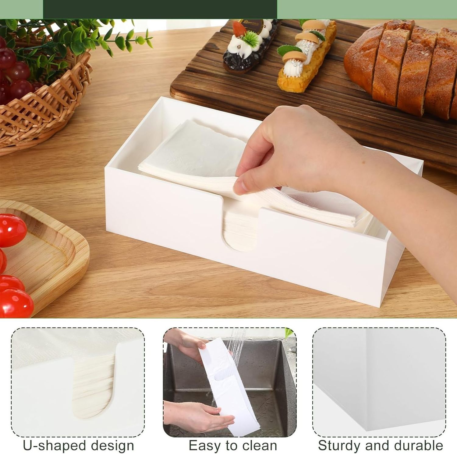 Multifold Paper Towel Dispenser Acrylic Paper Towel Dispenser for Guest Z Fold C Fold Disposable Hand Towel