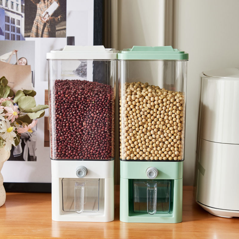 Sealed Rice Storage Container Food Dispenser Household Cereal Dispenser Bucket Flour Storage Container Rice Dispenser