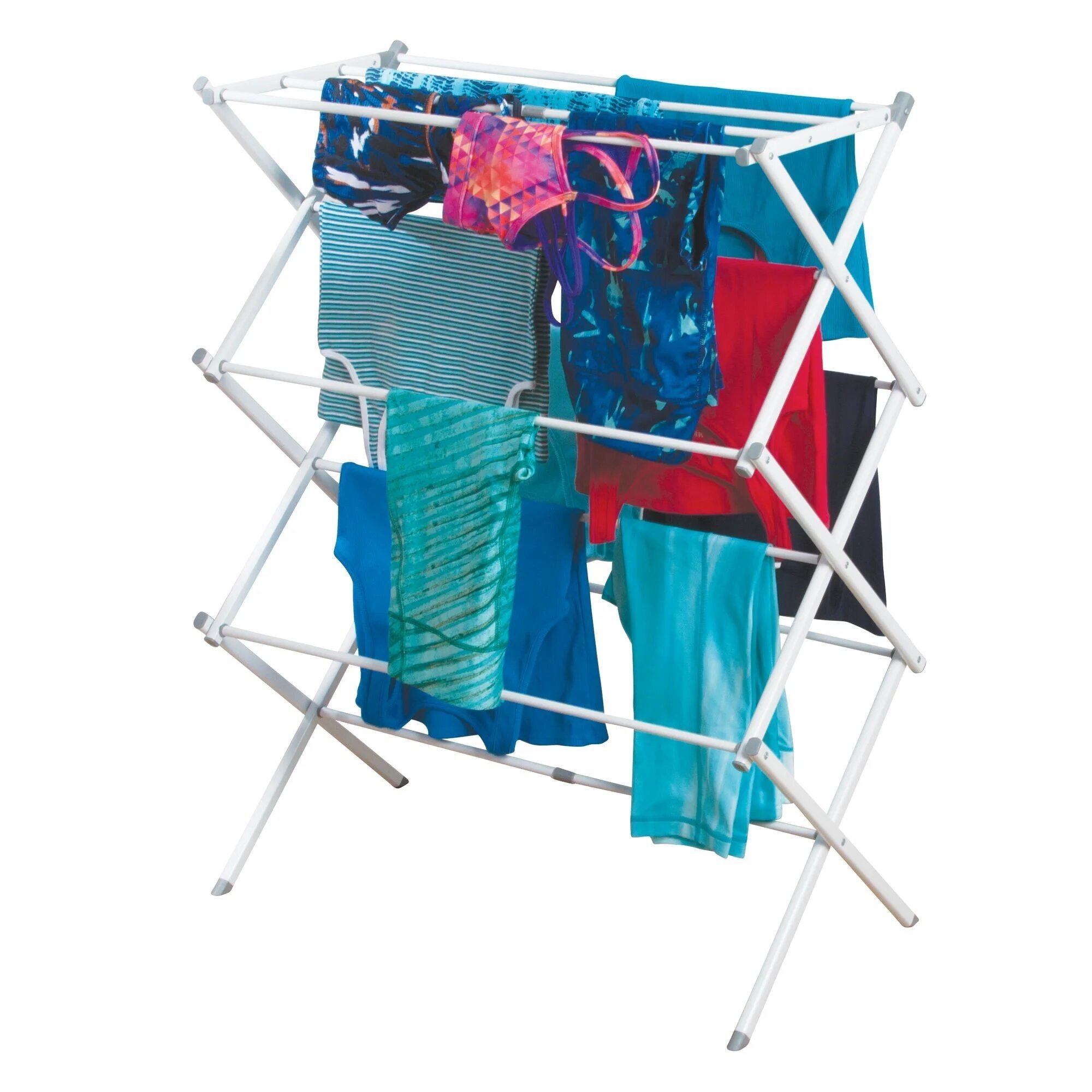 Space Saving adjustable Expandable foldable metal Laundry clothes Drying rack