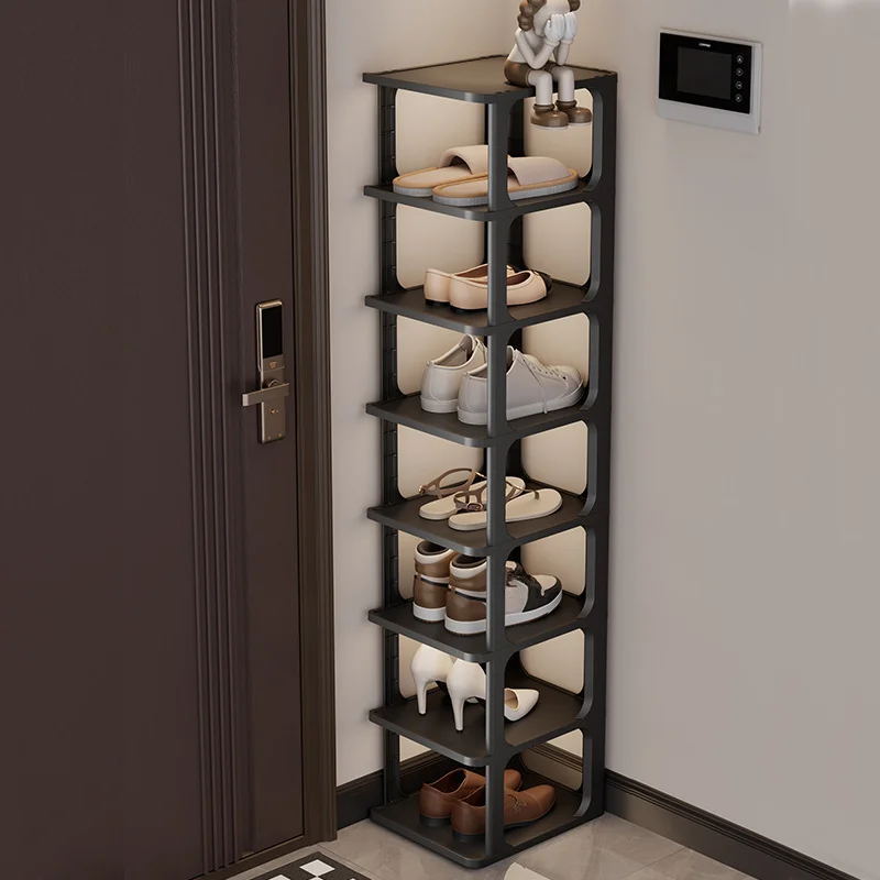 Entryway Narrow Free Standing Stackable Closet Shoe Storage Organize Rack