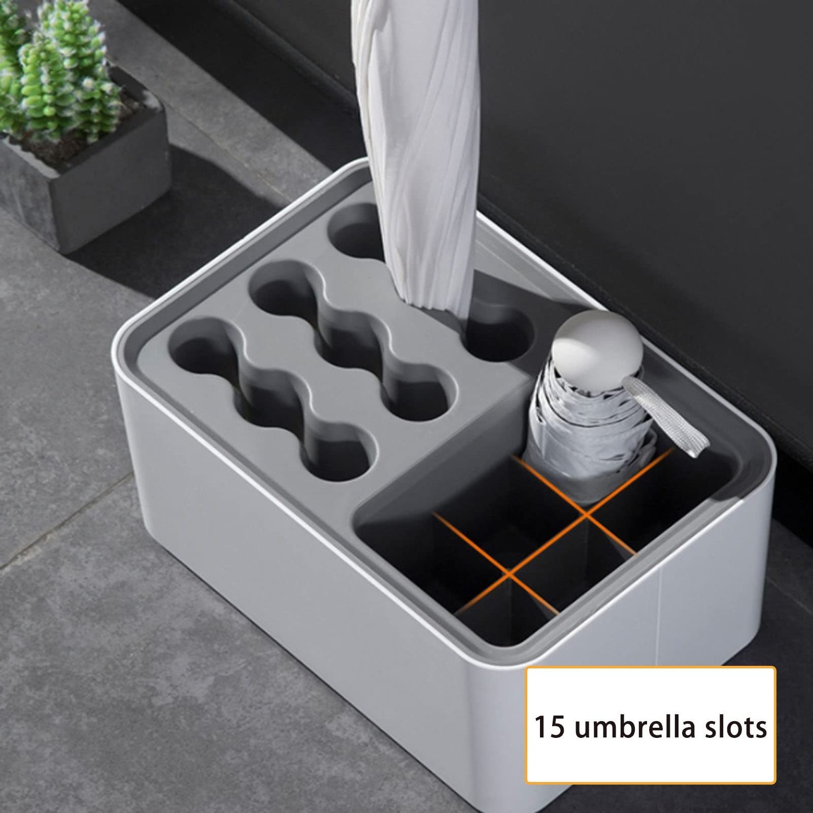 Entryway Stands Umbrella Drainage Storage Drying Rack Holder with Removable Water Storage Tray