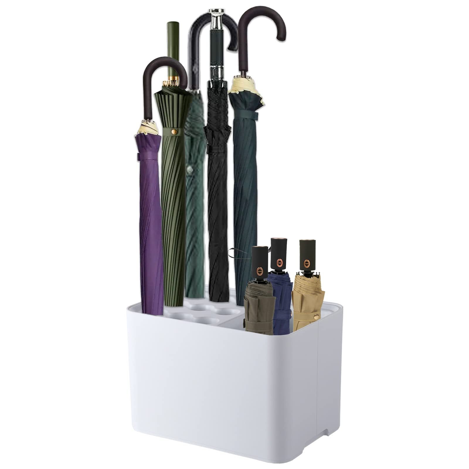 Entryway Stands Umbrella Drainage Storage Drying Rack Holder with Removable Water Storage Tray