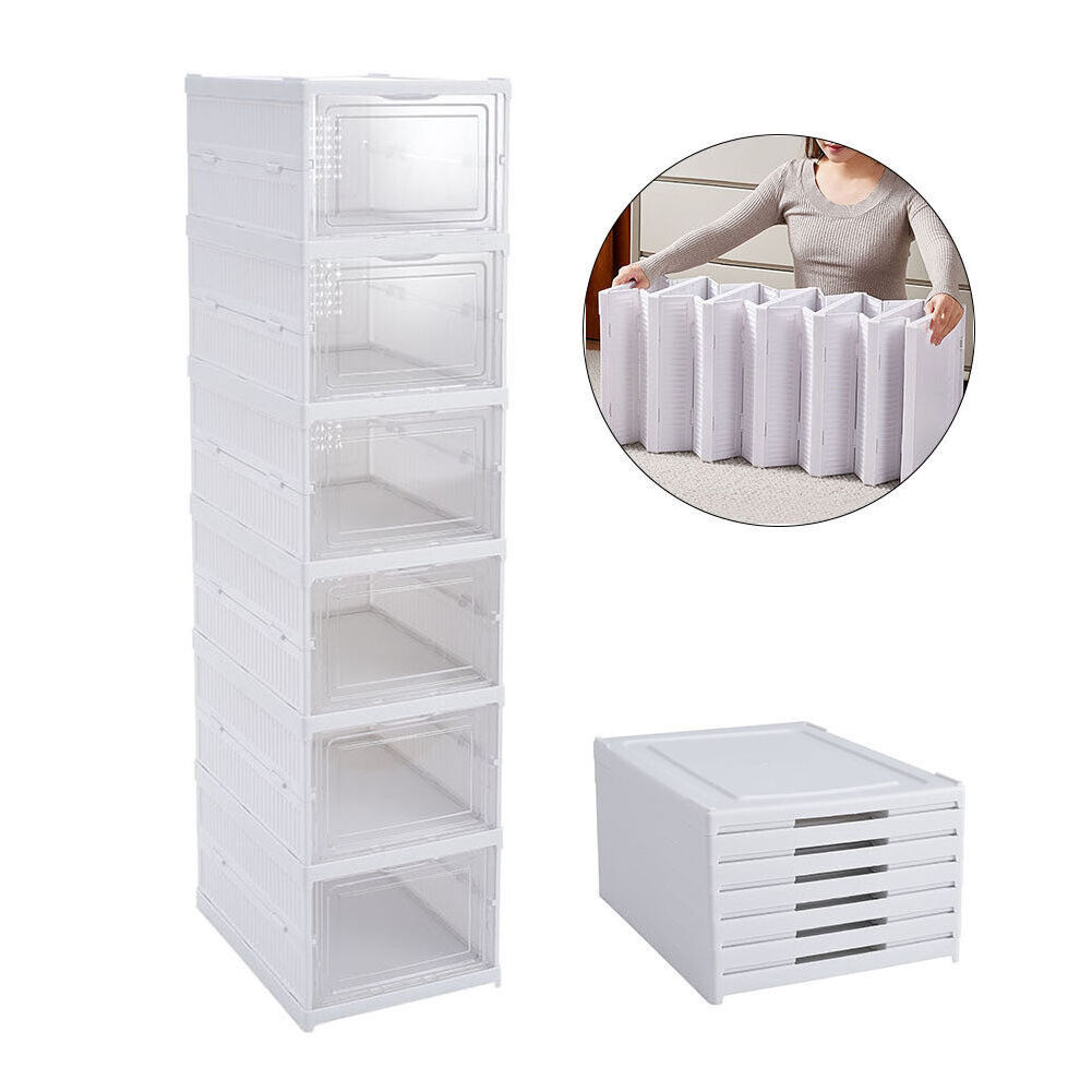 Installation-free Stackable Modern Cabinet Foldable Shoe Rack Organizer Storage Box