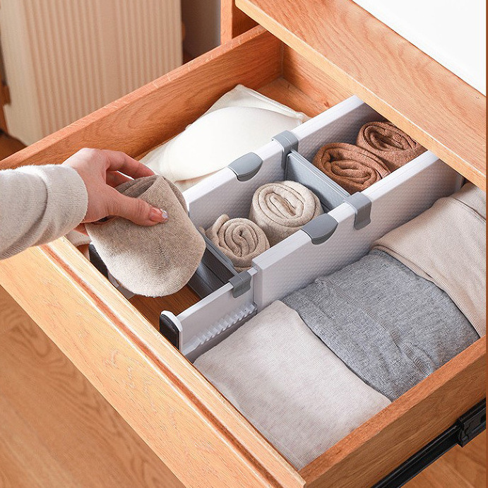 Bedroom Bathroom Drawer Adjustable Separators Organizers Expandable Drawer Dividers For Clothes