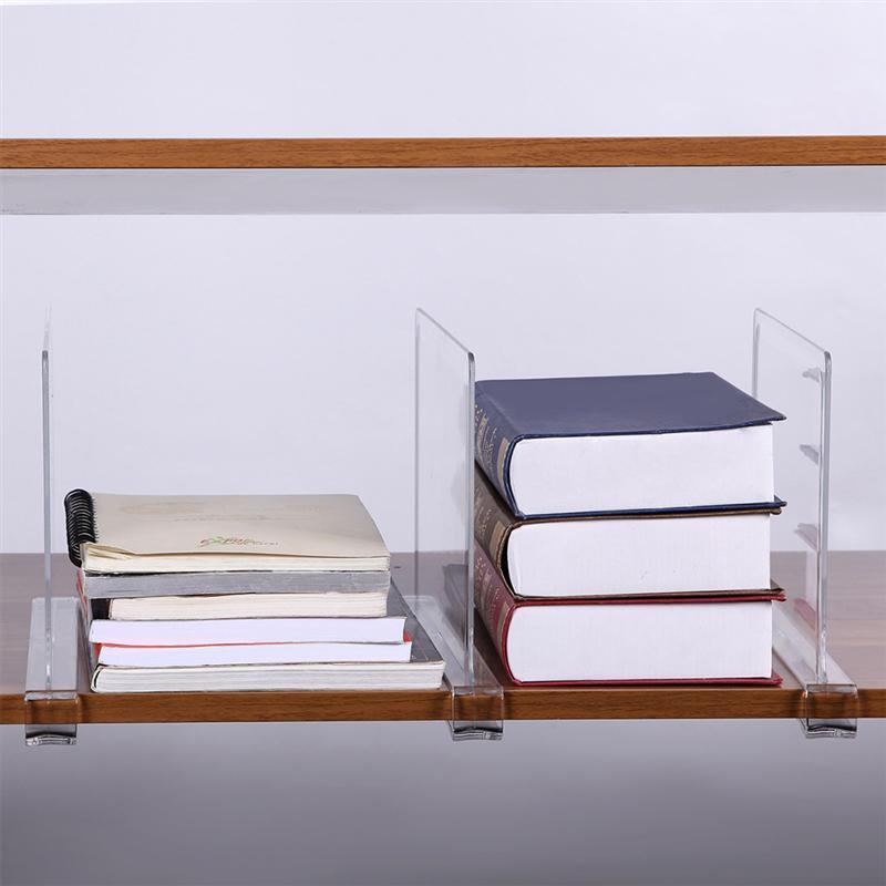 Easy Installing Wood Shelves Organizer Purse Clear Acrylic Shelf Divider for Closet