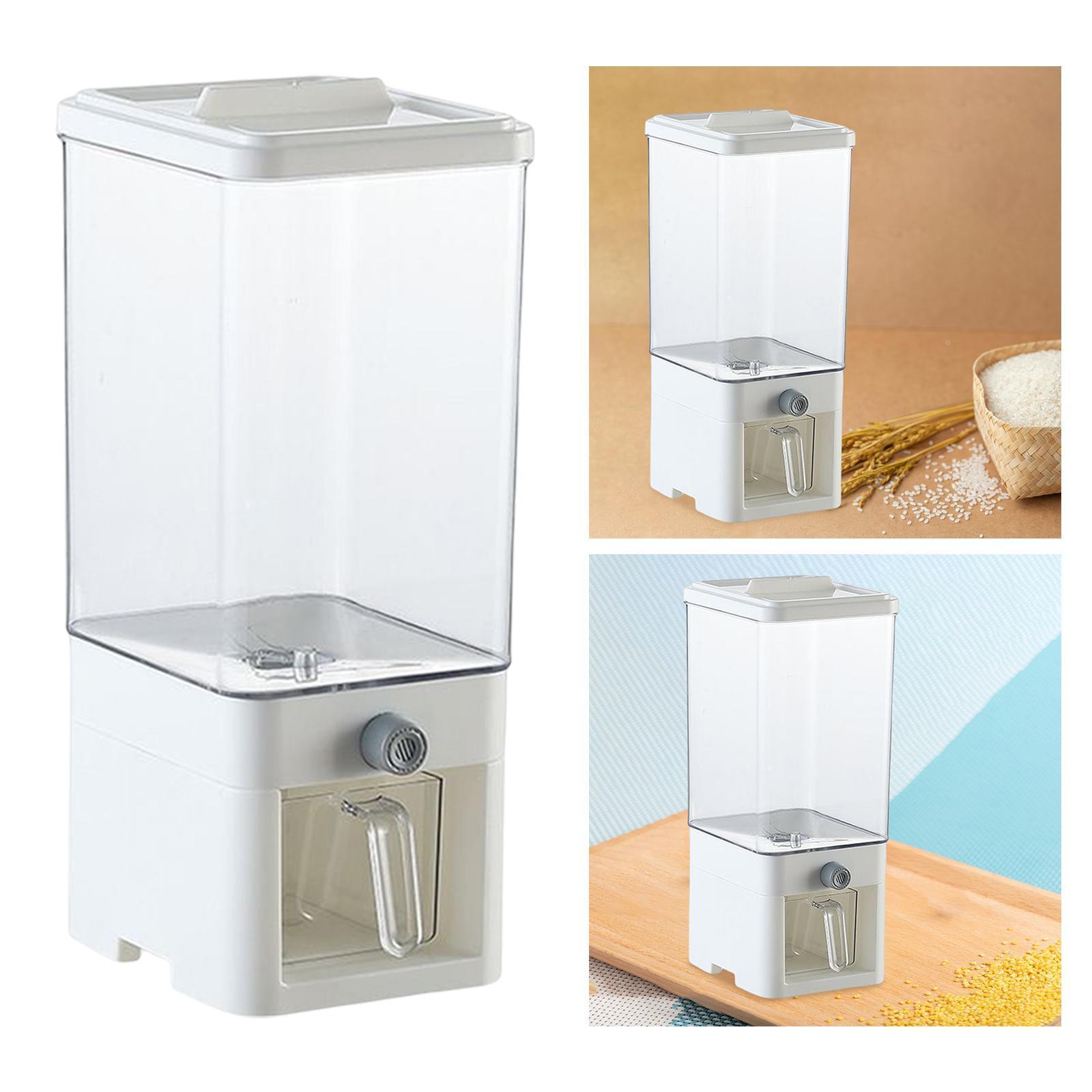 Sealed Rice Storage Container Food Dispenser Household Cereal Dispenser Bucket Flour Storage Container Rice Dispenser