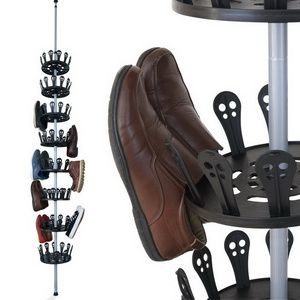 Storage Organizer Carousel Shoe Tree Telescopic Adjustable Extendable Shoe Rack