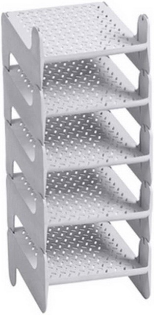 Space Saving Shoes Storage Organizer High Quality Plastic Stackable Shoe Rack