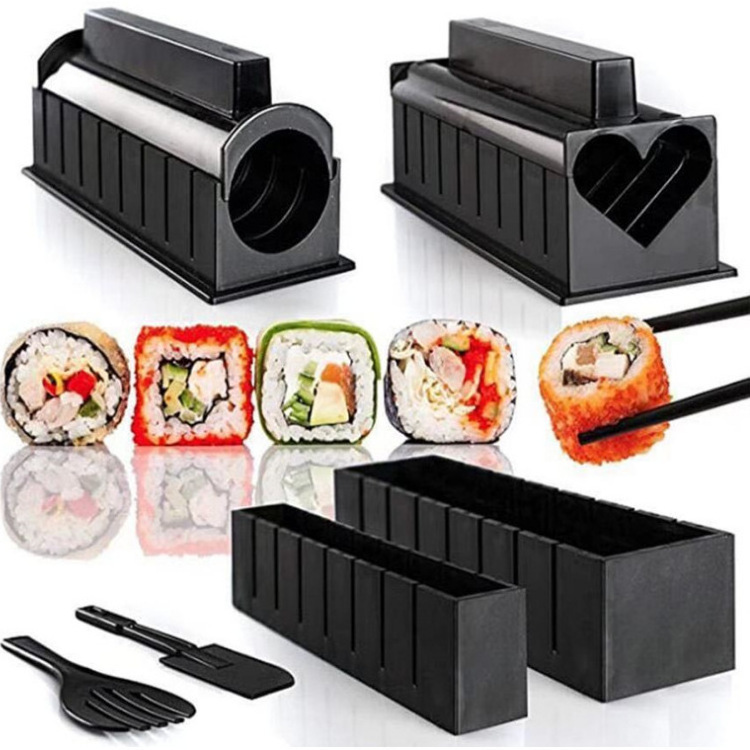 Kitchen Professional No-stick DIY Seaweed Rice Sushi Tools Roller Sushi Making Kit