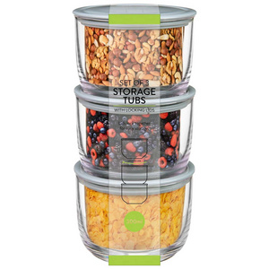 Portable Travel Snack Salad Dressing Stackable Clear Twist Cap Freezer Microwave Safe Food Storage Container with Screw on Lids