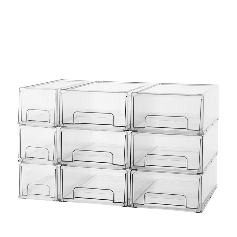 Kitchen Stackable Storage Box Container Refrigerator Drawer Fridge Storage Organizer