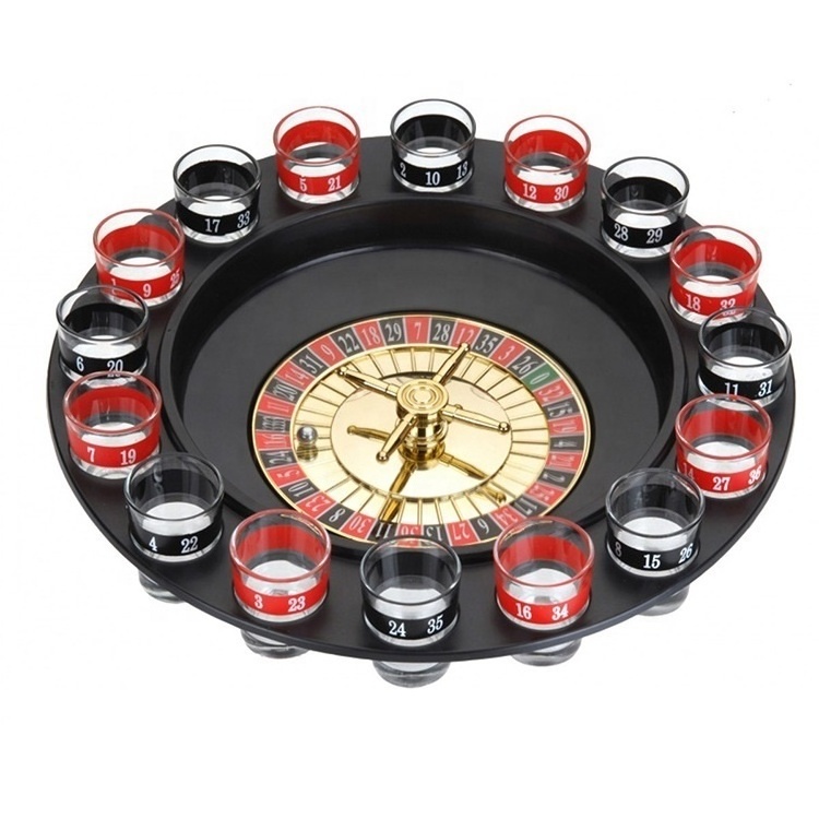 Hot sale Casino Game 4 in 1 Set With Roulette Wheel Set Chips Dices Poker Roulette Texas Poker Double sided Green Felt Game