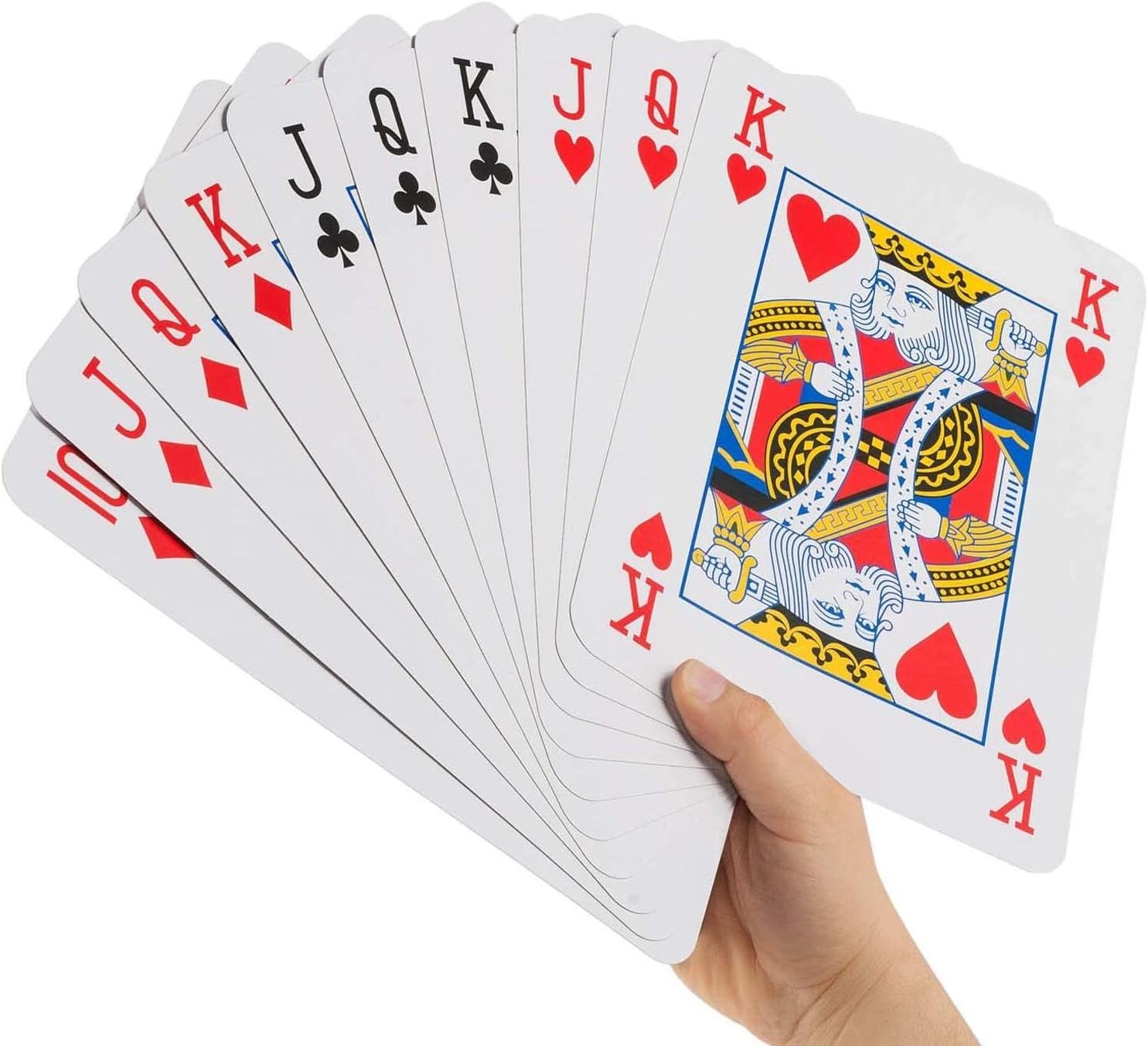 Eco-friendly Durable 54 Poker card Recyclable Luxury Custom Logo Paper Playing Cards Front And Back Jumbo Poker playing Cards