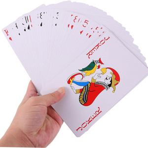 Eco-friendly Durable 54 Poker card Recyclable Luxury Custom Logo Paper Playing Cards Front And Back Jumbo Poker playing Cards