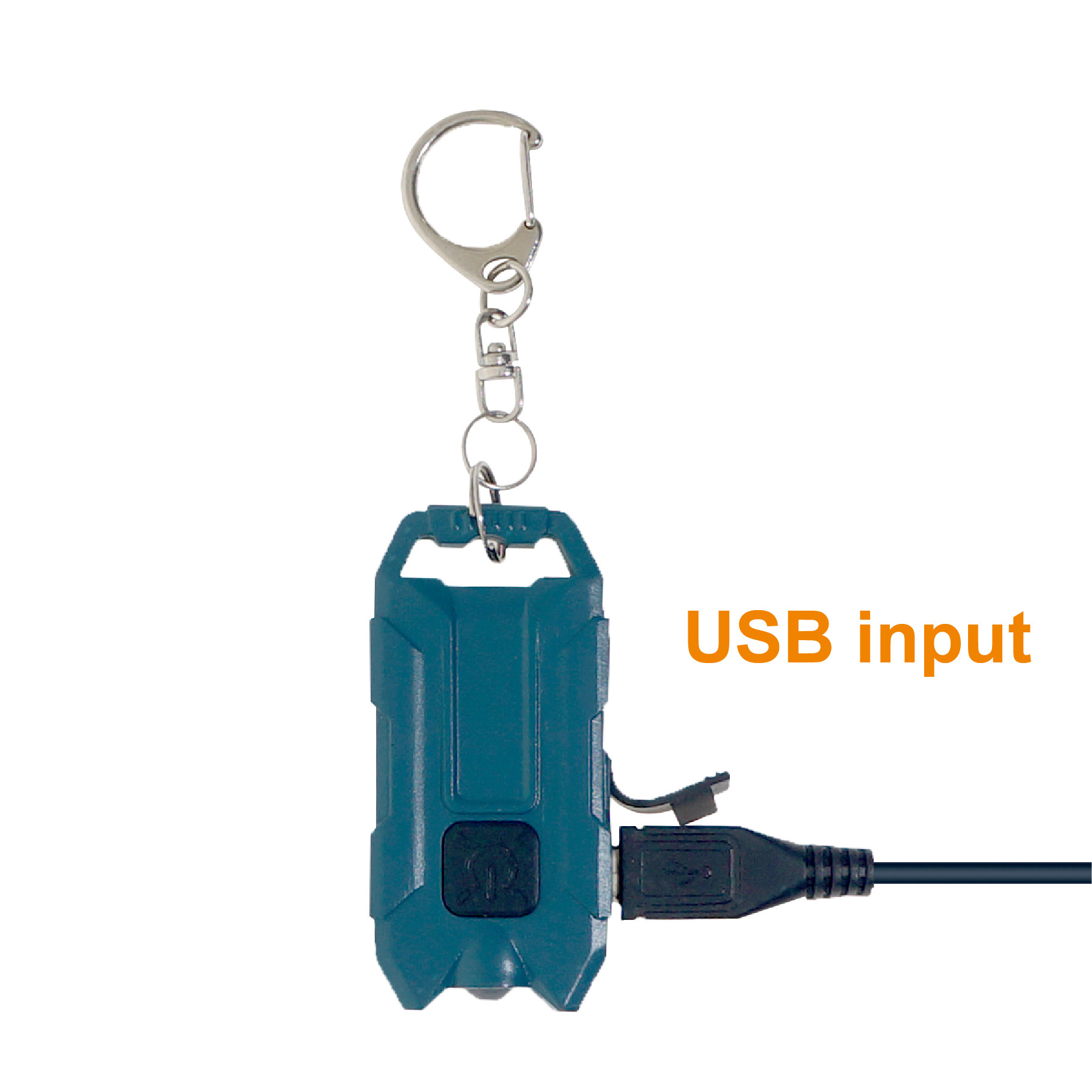 Portable Customized Lithium Battery Aluminium Mini USB Rechargeable Keychain Light