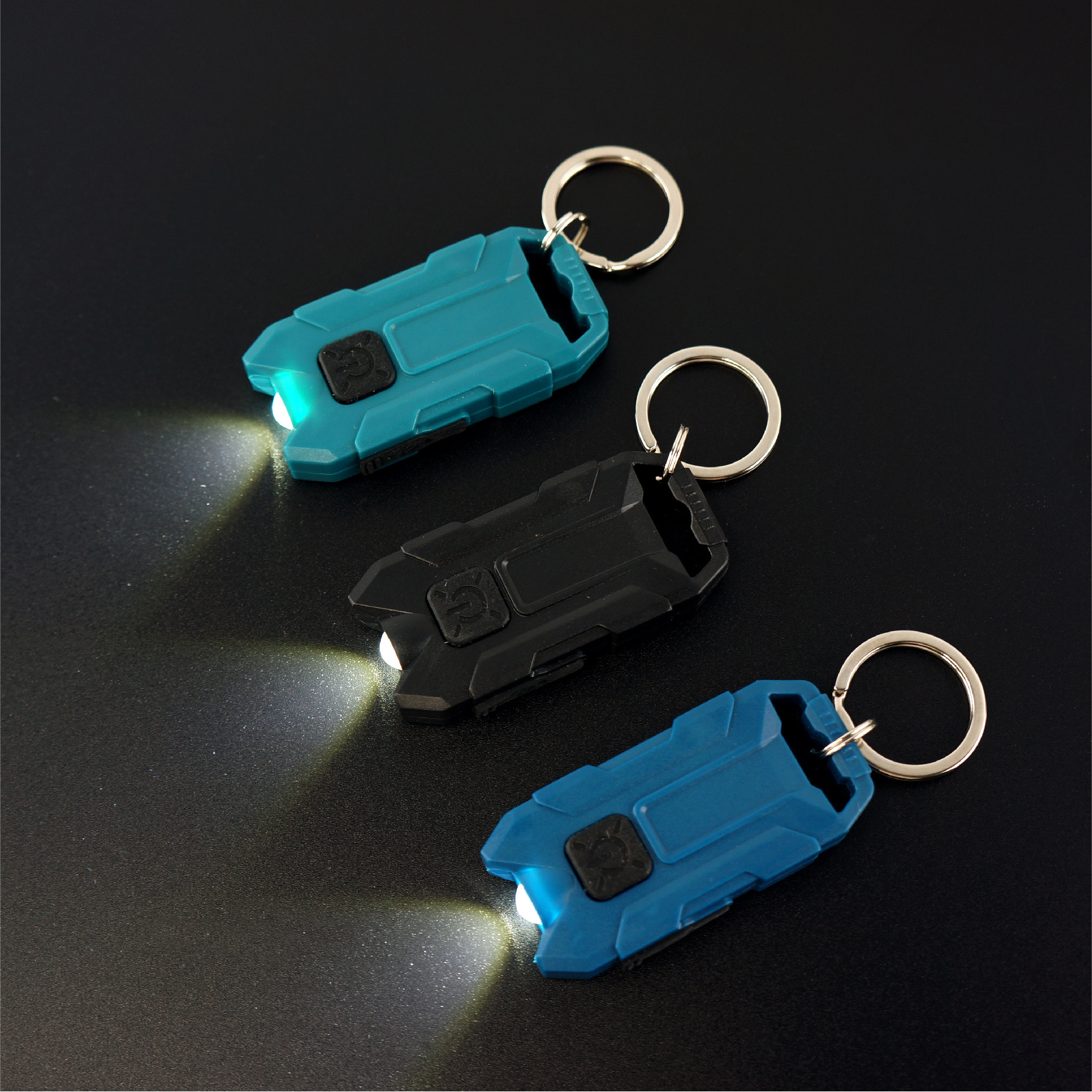 Portable Customized Lithium Battery Aluminium Mini USB Rechargeable Keychain Light