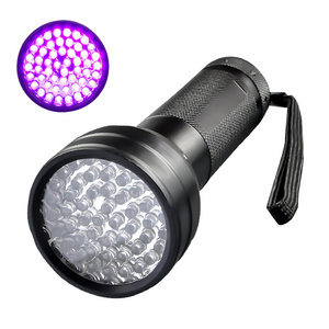 New Arrival Portable Led Flash Light Flashlight Best 51 UV Multiple LED Dry battery Flashlight UV Lights