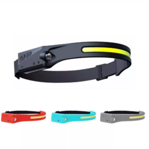 LED Inductions COB LED Headlamp Headlight Rechargeable Silicone Sensor Head Light for Hiking Climbing