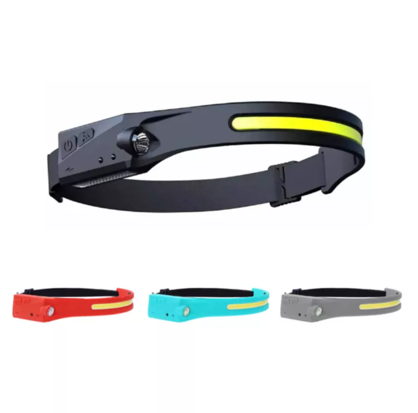 LED Inductions Head light Headlight Rechargeable Silicone Sensor Headlamp Flashlight for Hiking Climbing