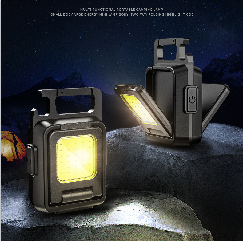 Outdoor Small Strong Flashlight Charging Ultra Bright Long Range Mini Keychain Portable Light