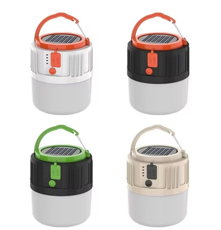 Solar camping llantern LED mobile outdoor emergency lighting USB charging remote control camping light