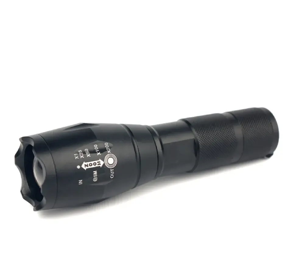 Aluminum alloy mini zoom multifunctional high brightness charging high lumen LED flashlight