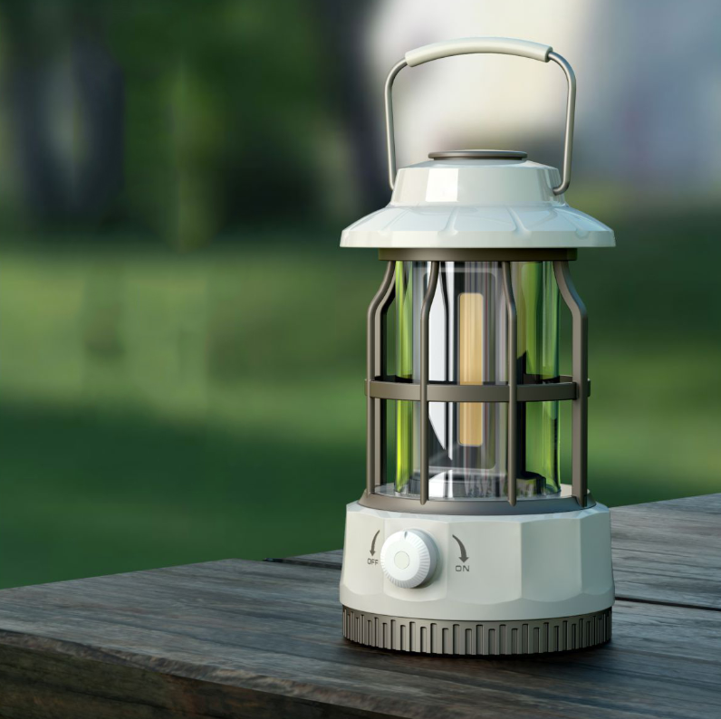 400 lumens usb rechargeable portable outdoor led light camping lantern 3*AA dry battery retro iron camping light