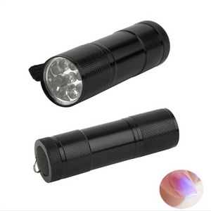 Low Price Portable Tool MIni 395/365nm UV 3AAA LED Flashlight for Money Detect for  Nail Gel Dryer