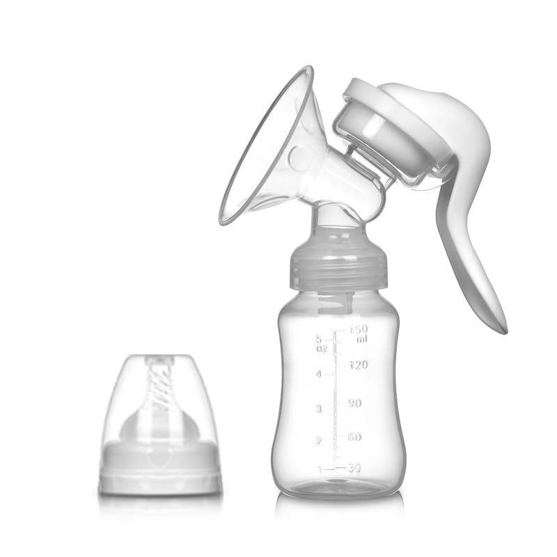 Wholesale and Wireless High Quality Baby Milk Silicone Manual Breast Pump Comfort Single Manual Breast Pump