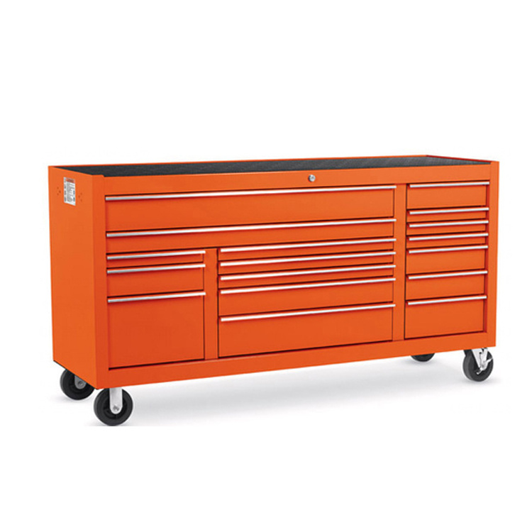 72 Inch Tool Box Roller Drawers Storage Metal Workshop Tool Cabinet Trolley For Tools