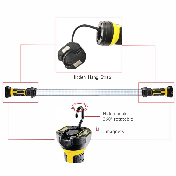 10W underhood rechargeable work light SMD Outdoor LED lamp cordless light