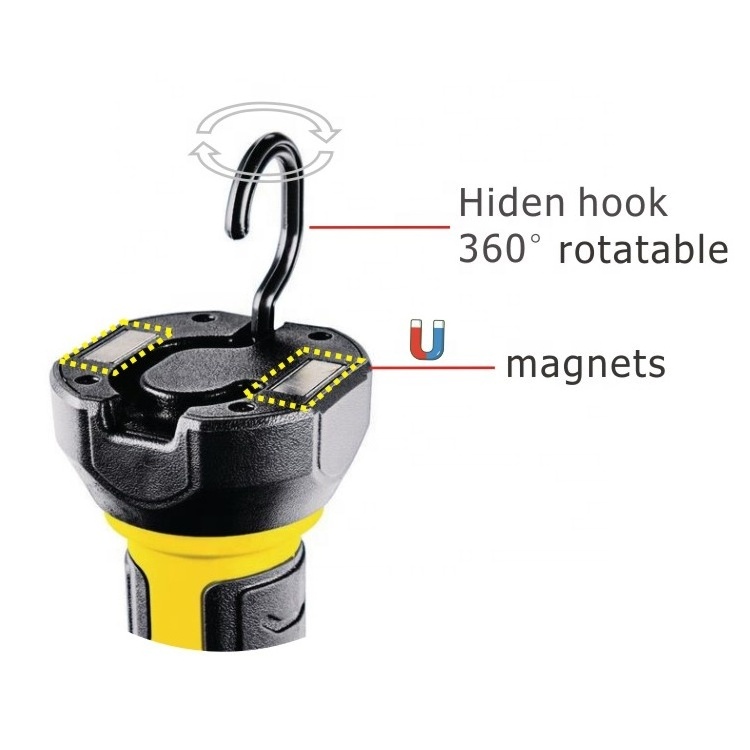 10W underhood rechargeable work light SMD Outdoor LED lamp cordless light