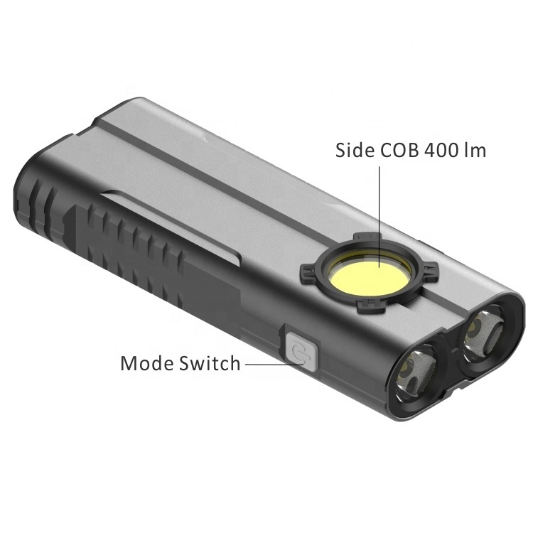 1000 Lumen LED Flashlight With Power Bank All In One