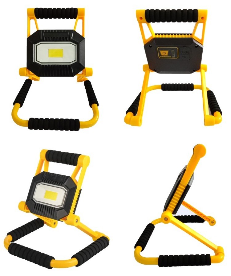 20W 1500 lumens portable rechargeable folding handy LED COB working light floodlight