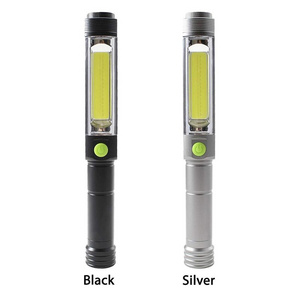 400LM Ultra Bright COB multifunctional working light,Pen Light with Flashlight & Red Flasher, Wide Beam & Pocket Clip