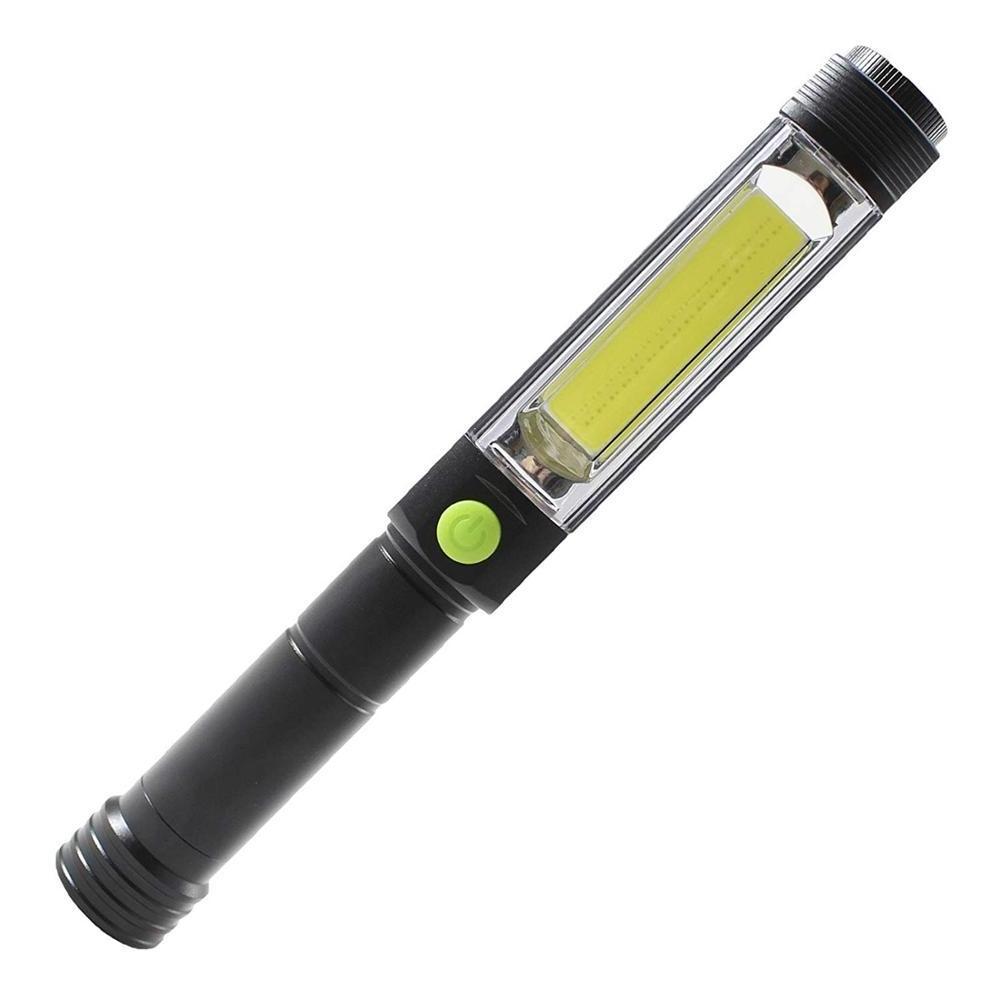 400LM Ultra Bright COB multifunctional working light,Pen Light with Flashlight & Red Flasher, Wide Beam & Pocket Clip