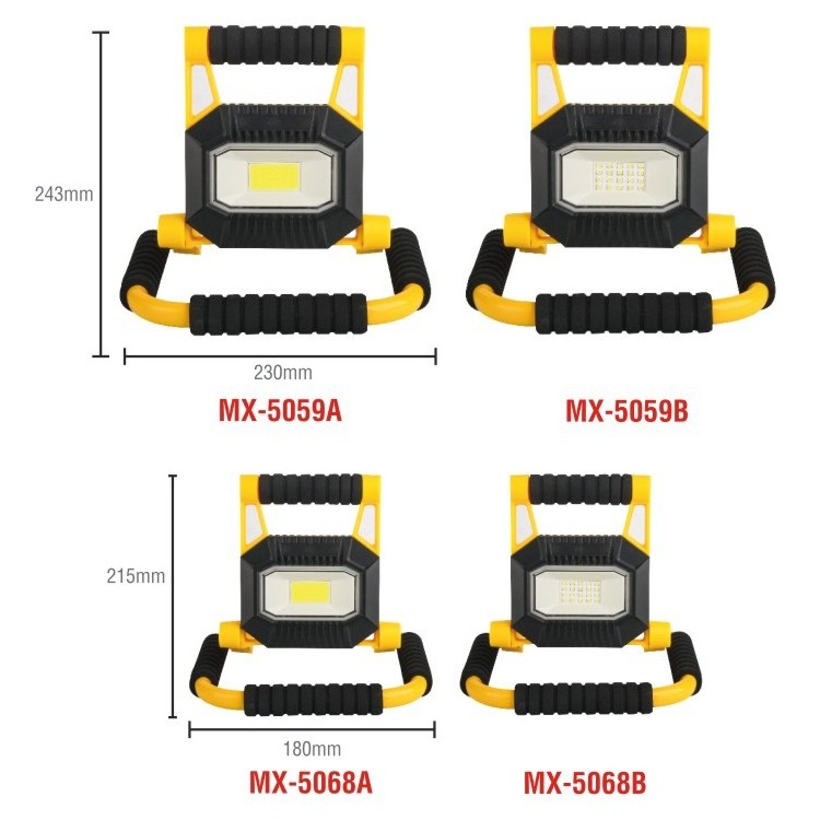 20W 1500 lumens portable rechargeable folding handy LED COB working light floodlight