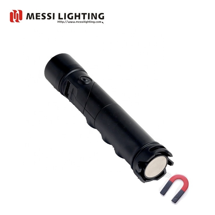 Rechargeable electric adjustable zoomable LED Torch light Flashlight With Power Bank