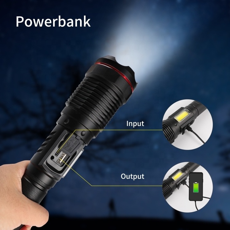 Strong flashlights torches, durable Aluminium high powerful rechargeable led Flashlight