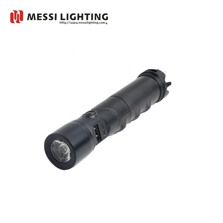 Rechargeable electric adjustable zoomable LED Torch light Flashlight With Power Bank