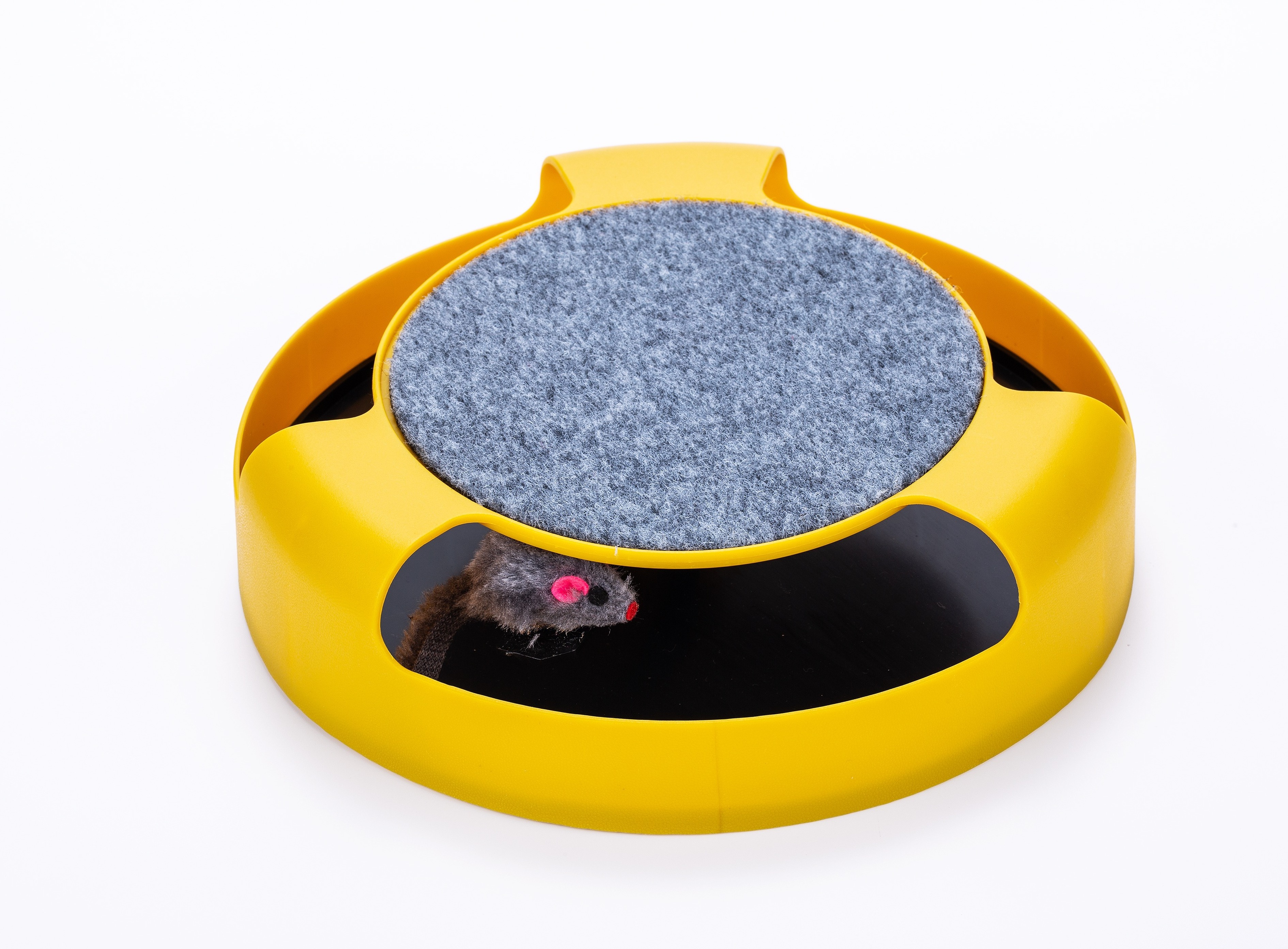 2024 Cheap New Top Selling Cat Turntable Kitten Toy Pet Products  Moving Rotate Turntable Smart Chase Interactive Cat Toy