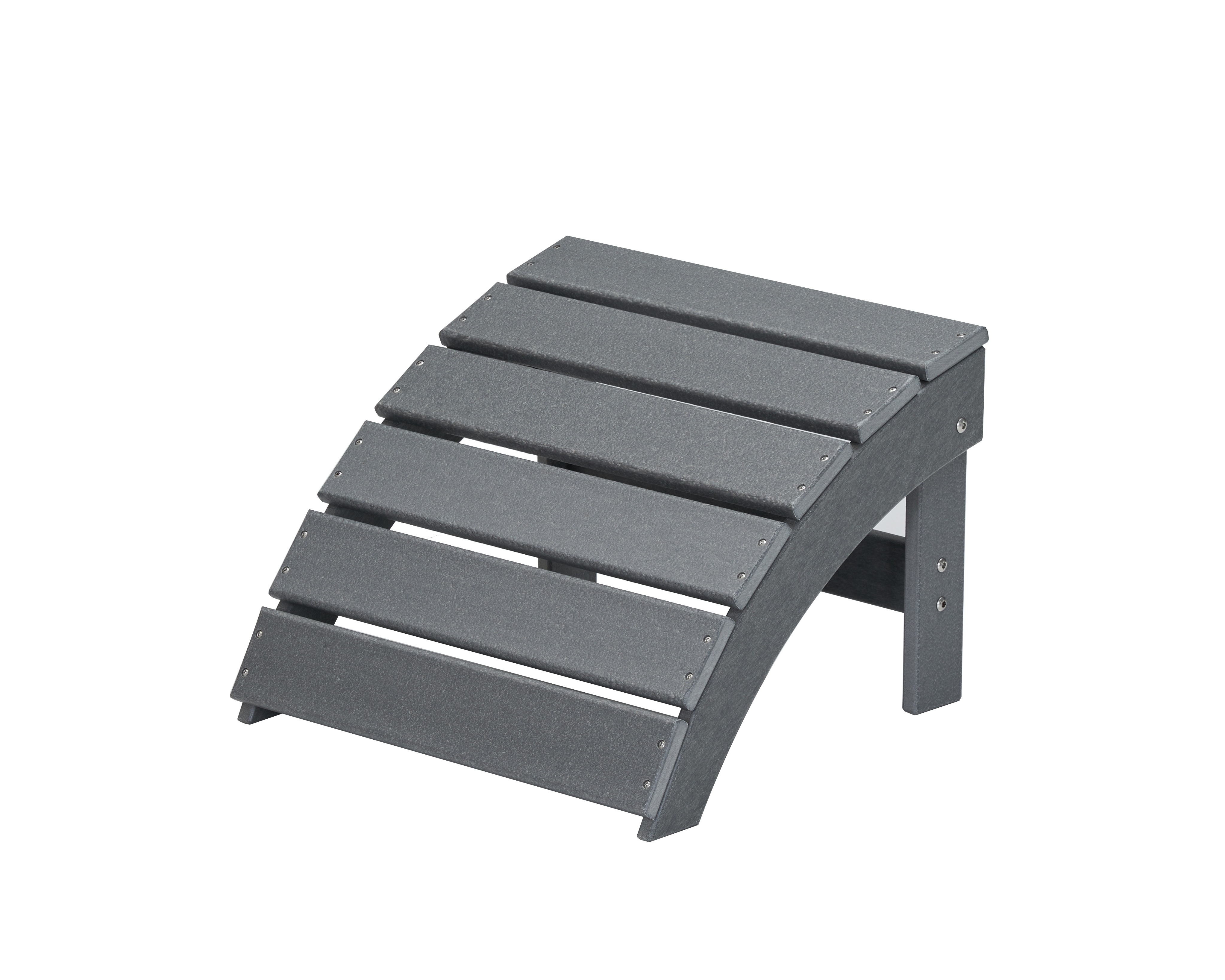 Hot Selling All-weather Outdoor Furniture Grey Ottoman for Garden Waterproof Folding Footstool For Adirondack Chair