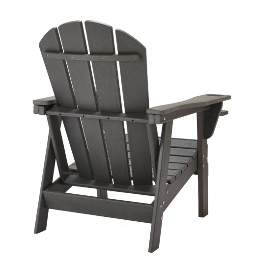 Modern Outdoor Furniture Waterproof and All-weather Garden Chairs HDPE Grey Adirondack Chair