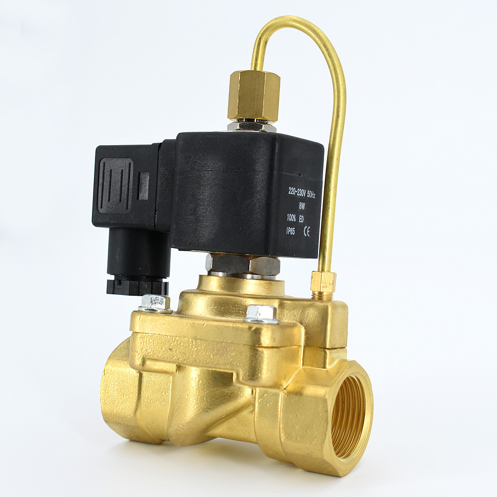 322H35 322H36 40 Bar High Pressure Solenoid Valve 24V 220V Water Air Brass Normally Open Solenoid Valve