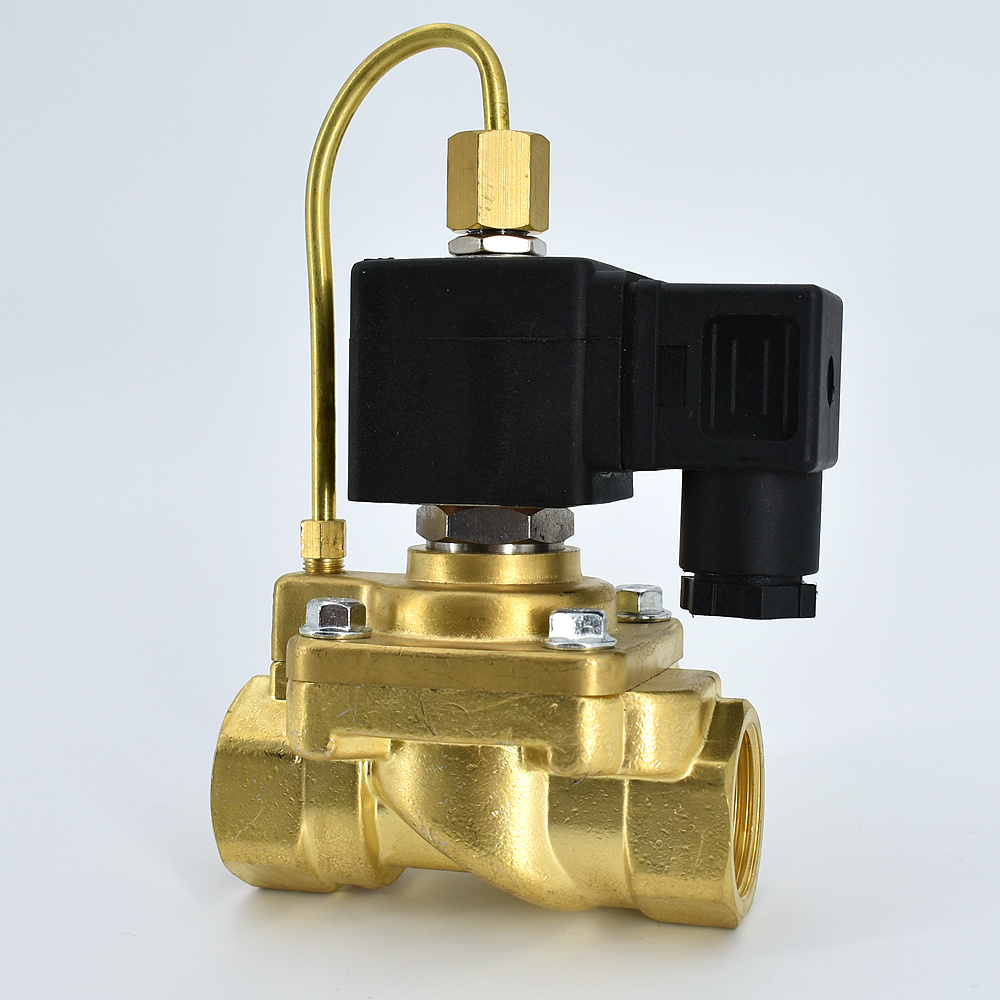 322H35 322H36 40 Bar High Pressure Solenoid Valve 24V 220V Water Air Brass Normally Open Solenoid Valve