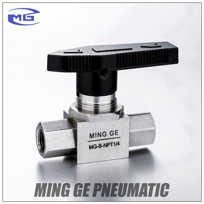 Customize 2 Way High Pressure Female Thread Hydraulic Ball Valve Stainless Steel Natural Gas 1/2 Inch High Pressure Ball Valve