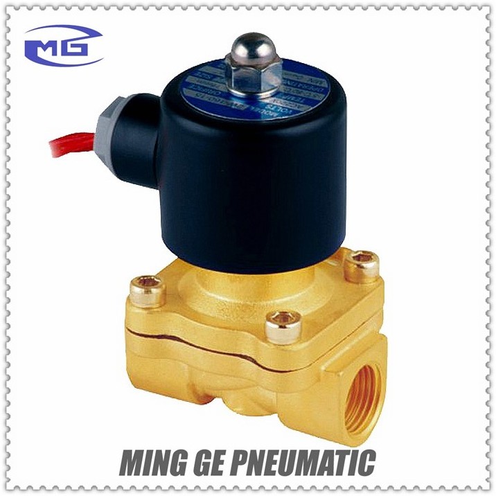 MGPC MINGGE 2W-160-15 Electric Water Air Gas Oil Solenoid Valve 2W Normally Closed 2/2 Way Brass Solenoid Valve